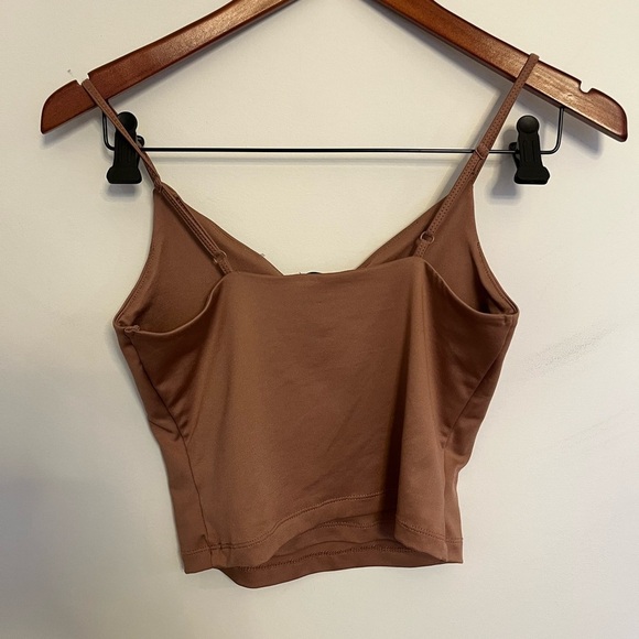 5/20$ Women's creamy pink Brown Cami Top - Picture 5 of 5
